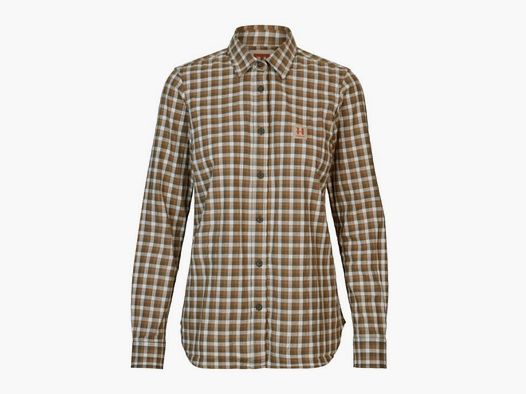 Härkila D-Blouse Fjell Lange Mouw | dark olive check