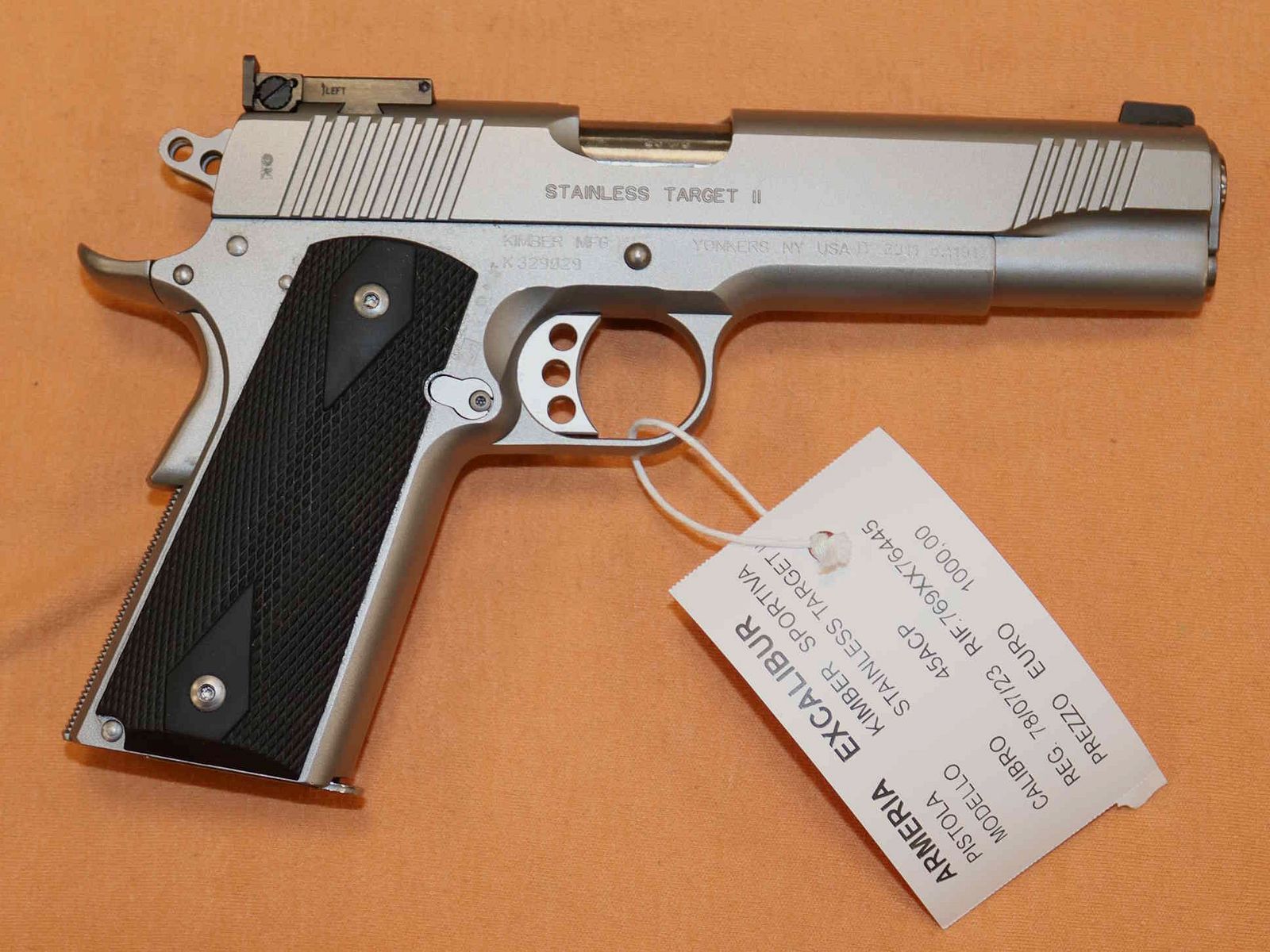 Pistole Kimber Modell Stainless Target II Kaliber 45 ACP Sportlich, Bild 3 von 8