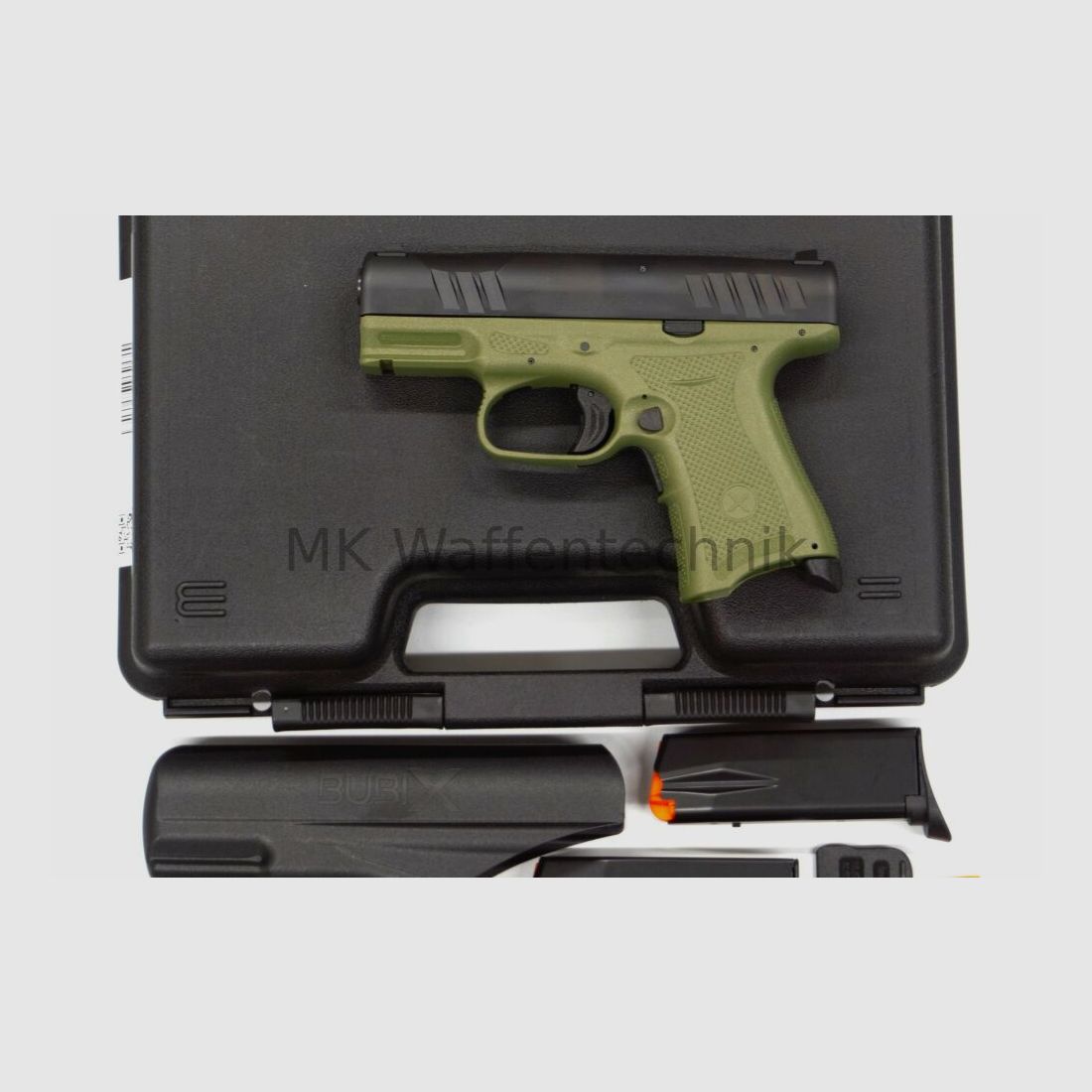Pistool BUBIX BRO - Kaliber 9x19 subcompact OD Groen 9mmLuger