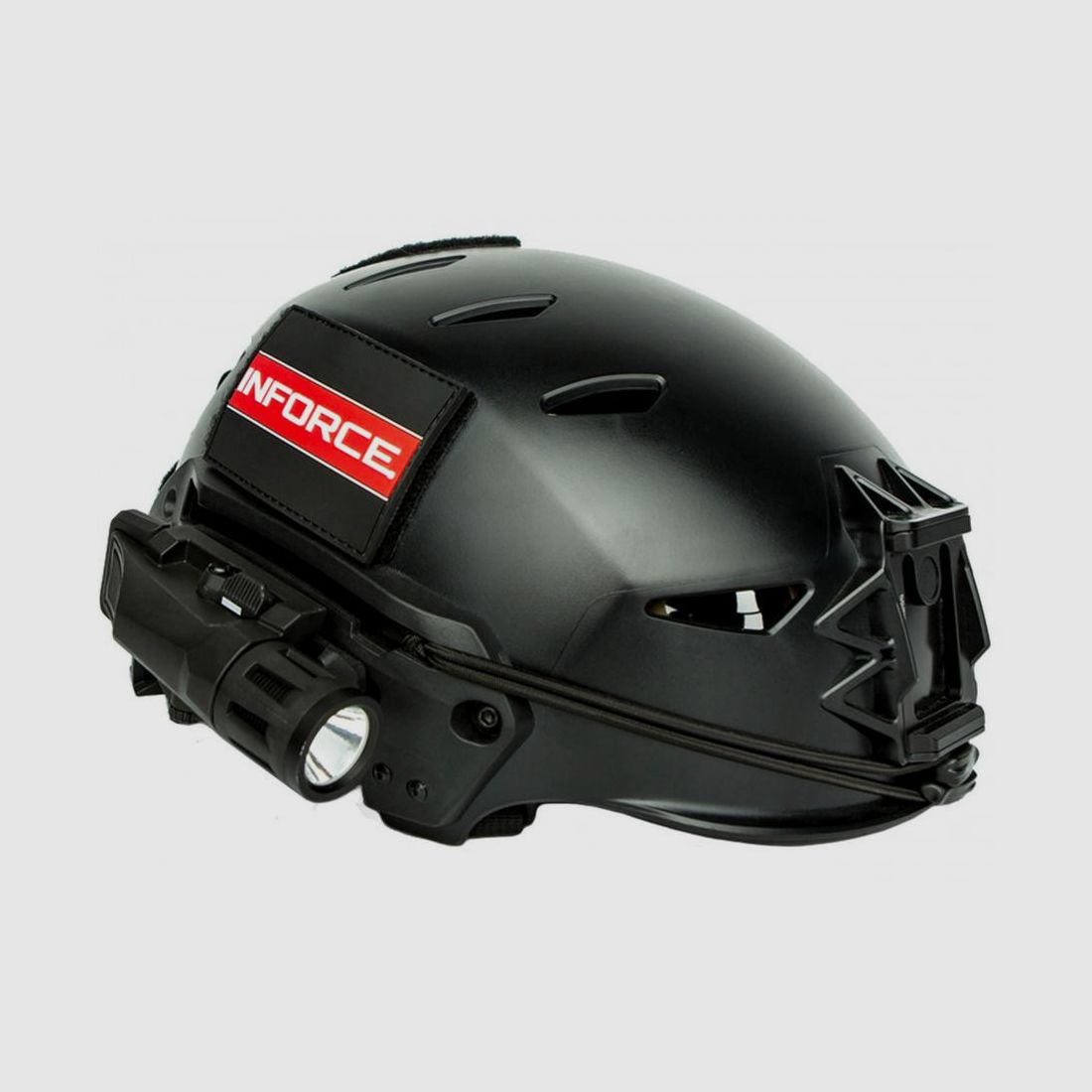 Taktische Lampe für Helm Inforce HML - Leistung 450 Lumen - Lange Distanzprojektion - Zuverlässige Beleuchtung im Freien, Bild 1 von 5