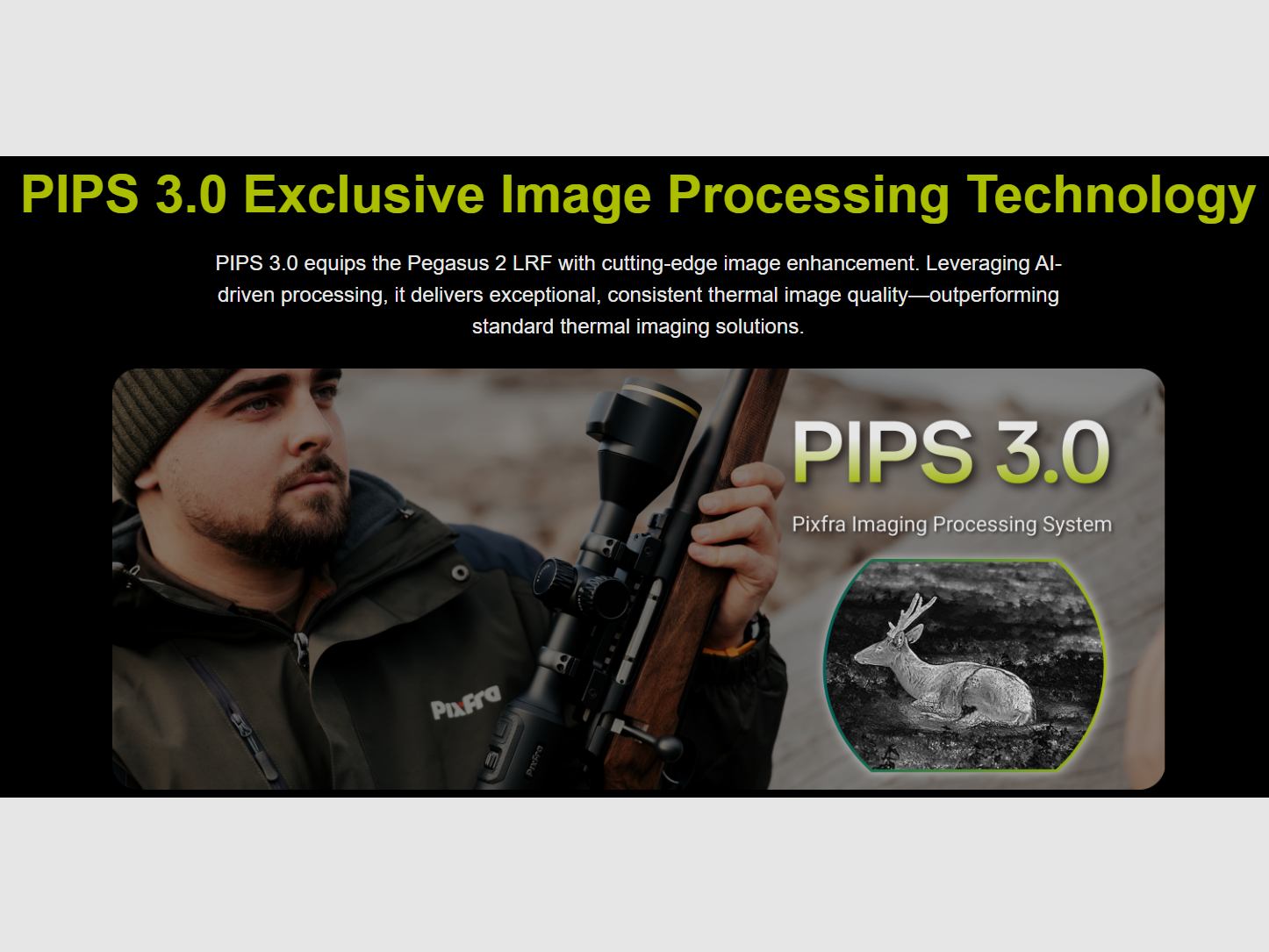 Pixfra Pegasus 2 P635 LRF visor térmico con telémetro, imagen 23 de 24