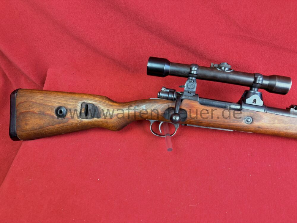 Mauser K98 Scharfschützen Karabiner WK II mit Adler und Kreuz