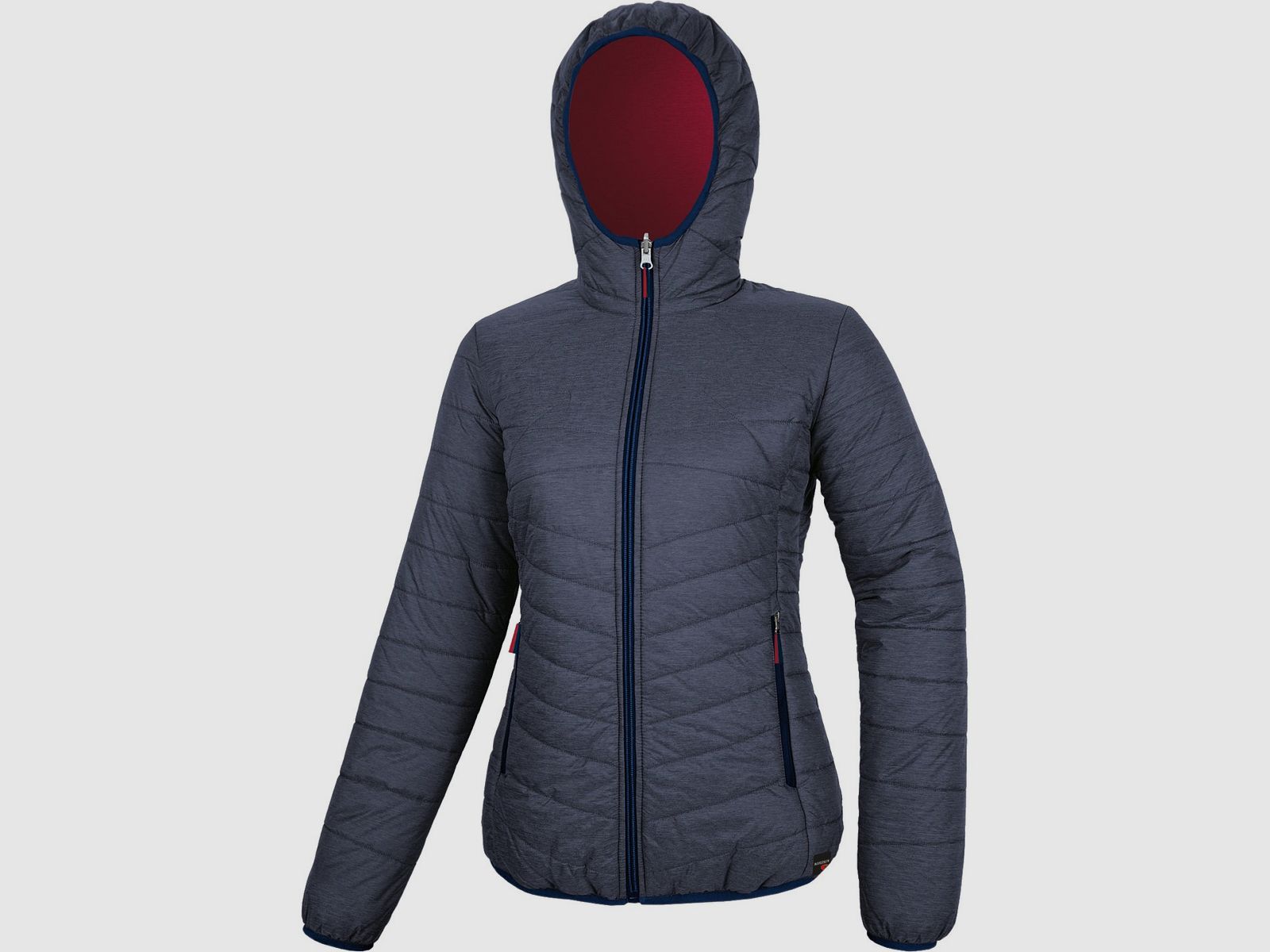 Damenjacke Nordsen Ixora gesteppte Wendejacke blau/rot, Bild 1 von 2