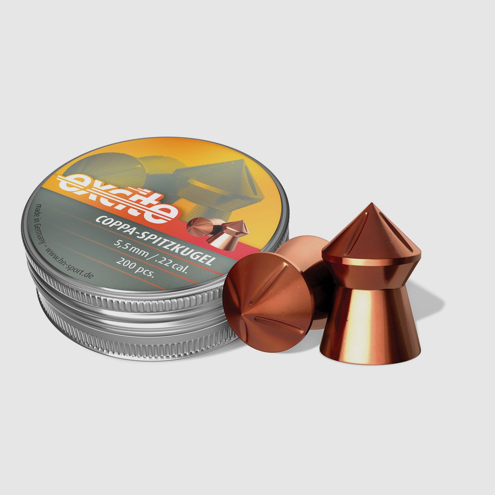 H&N Excite Coppa 200 pcs. Pointed Diabolo 5.5mm