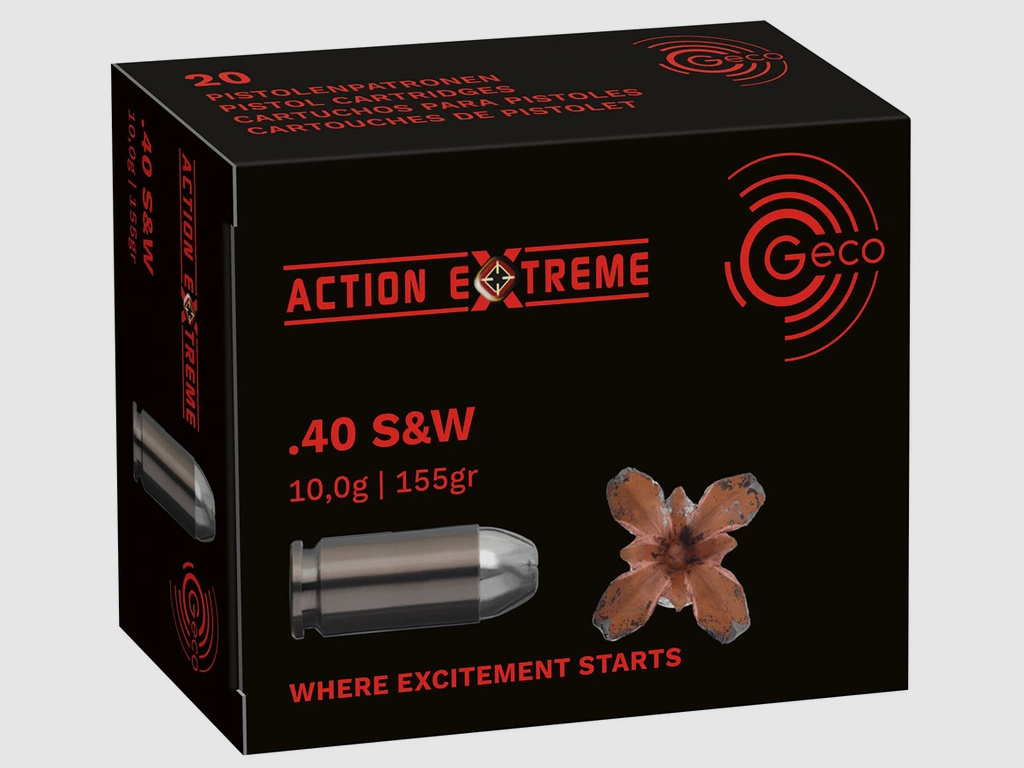 .40 S&W Action Extreme 10,0g/155grs. Geco