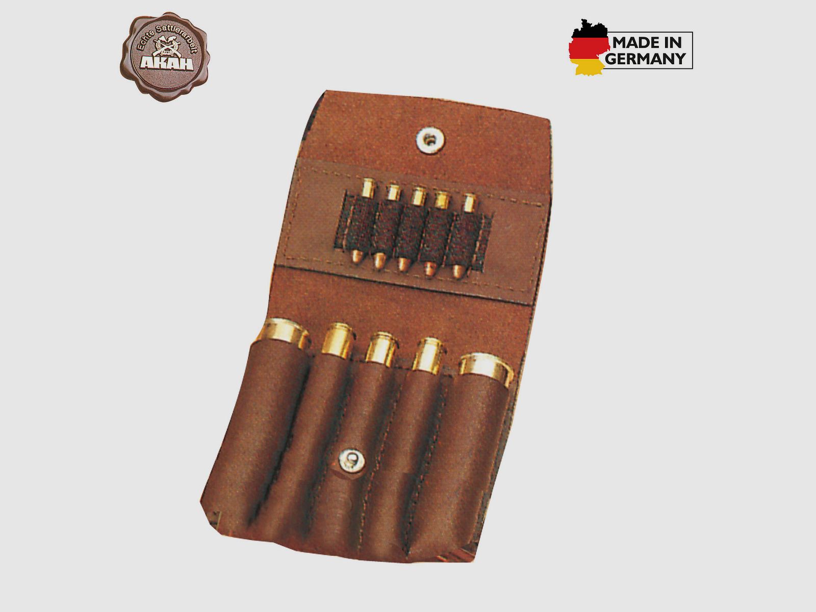 AKAH Universal Patronenetui aus Echtleder