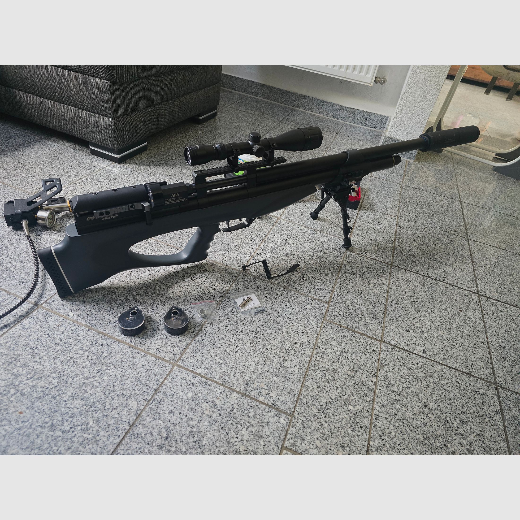 AEA Challenger kaliber 50 mit viel Zubehör 