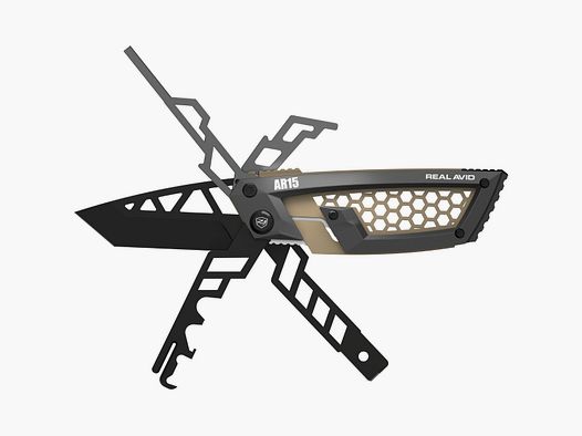 Real Avid – Multi-tool for AR-family rifles Gun Tool Edge AR15 – Gray – AVGTE-AR