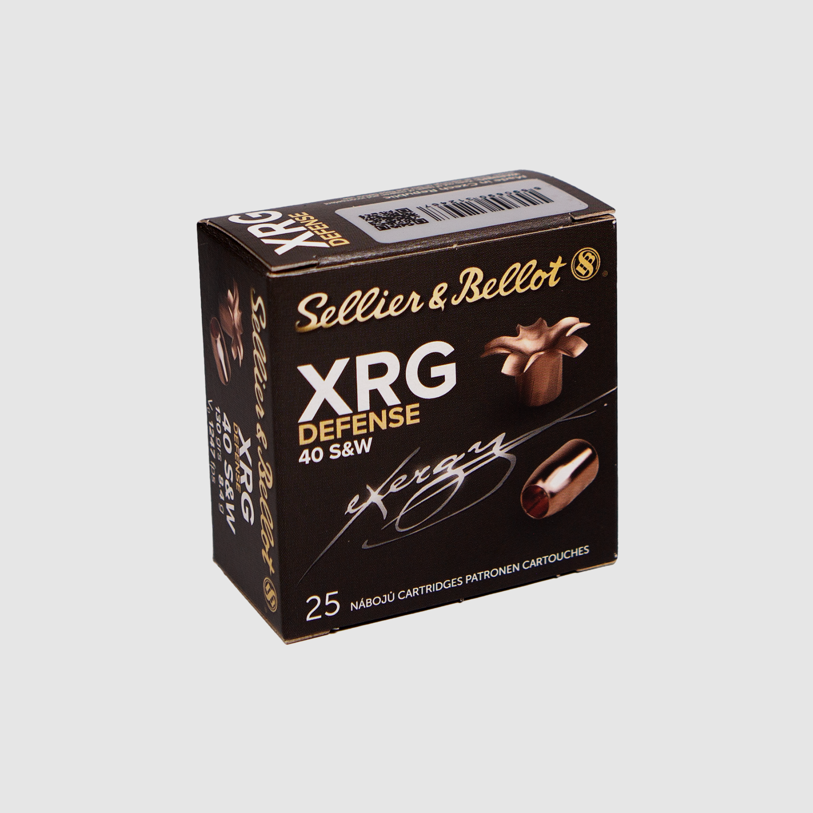 Sellier & Bellot Pistol Ammunition XRG Defence .40 S&W 8.4g eXergy Defense