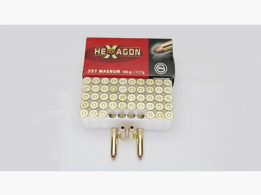 Geco 1000 disparos Geco .357 Magnum Hexágono 180gr. 11,7 gramos DISPONIBLE INMEDIATAMENTE - .357 Mag