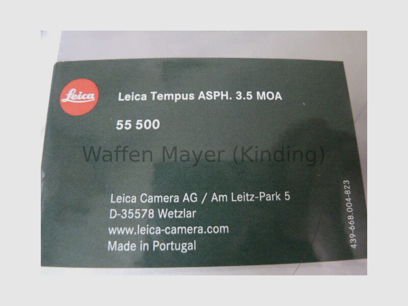 Leica	 Tempus - ASPH-Rotpunktvisier