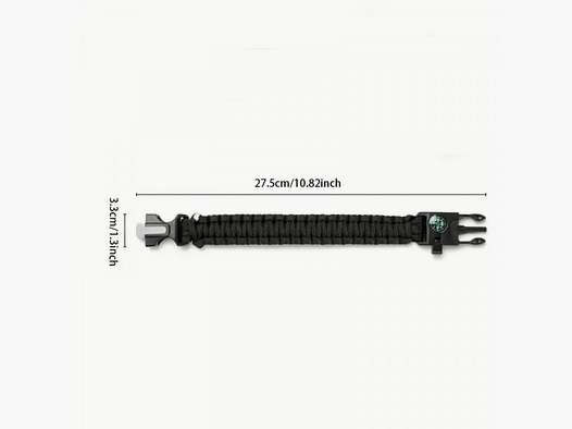 SURVIVAL-ARMBAND MIT 5 FUNKTIONEN