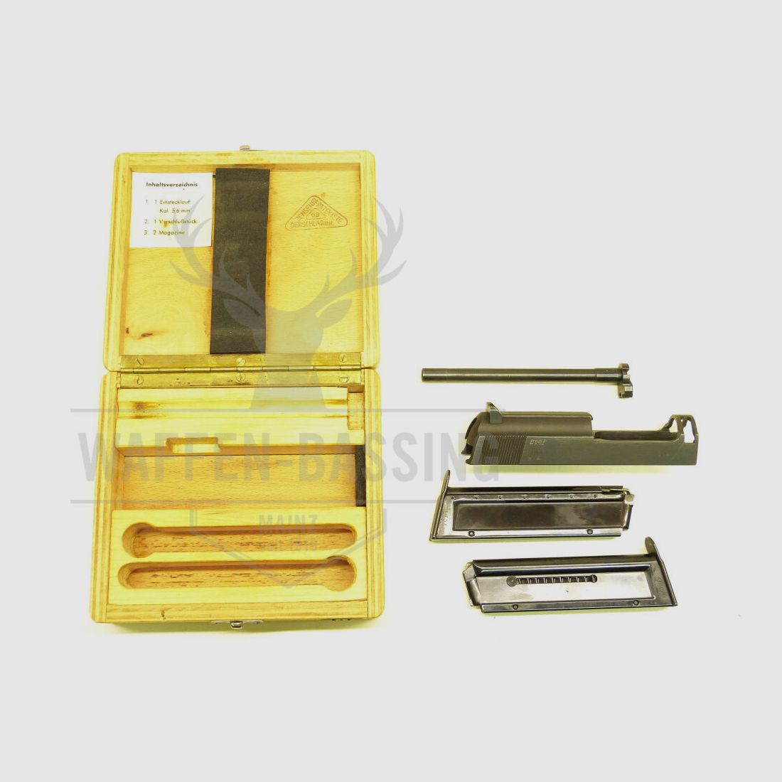 Walther interchangeable system, insert system for all Walther P38/P1 pistols