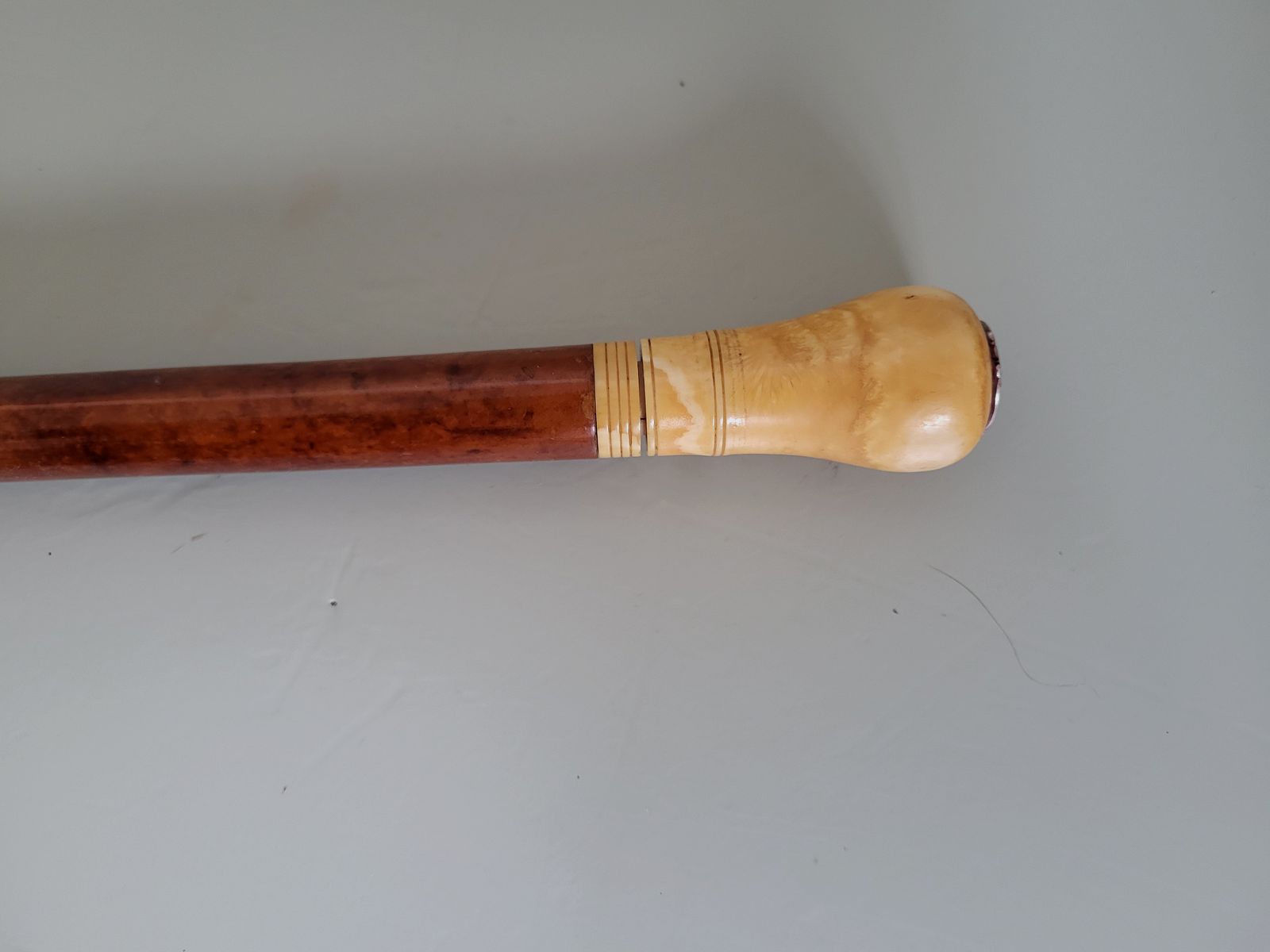 Spazierstock - Schwert  - 800 Silber - Biedermeier - 1850er Jahre 