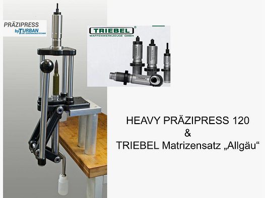 Turban CNC Zerspanungstechnik GmbH & Co.KG AKTIONSPAKET - HEAVY PRÄZIPRESS 120 mm + Triebel Matrizensatz "Allgäu" 7/8"