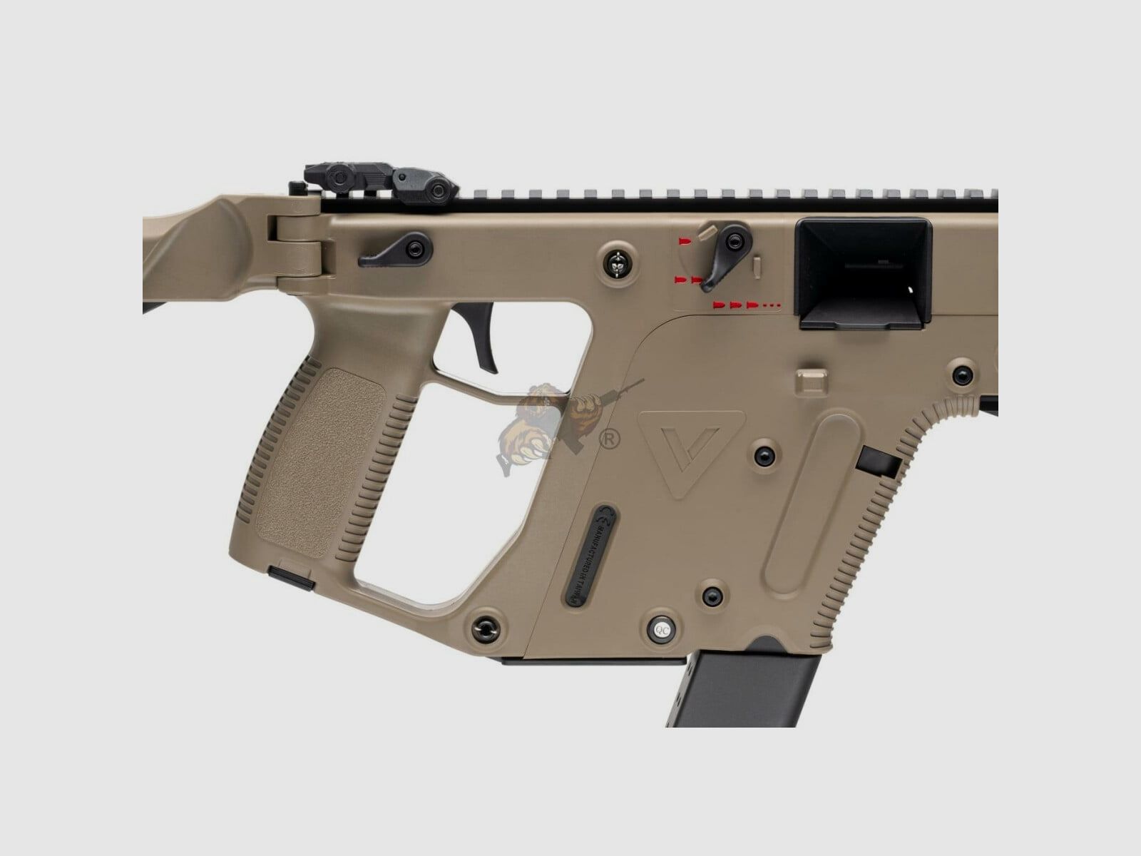 Kriss Vector V2 Airsoft en Dark Earth - max. 0,5 Joule (Krytac)