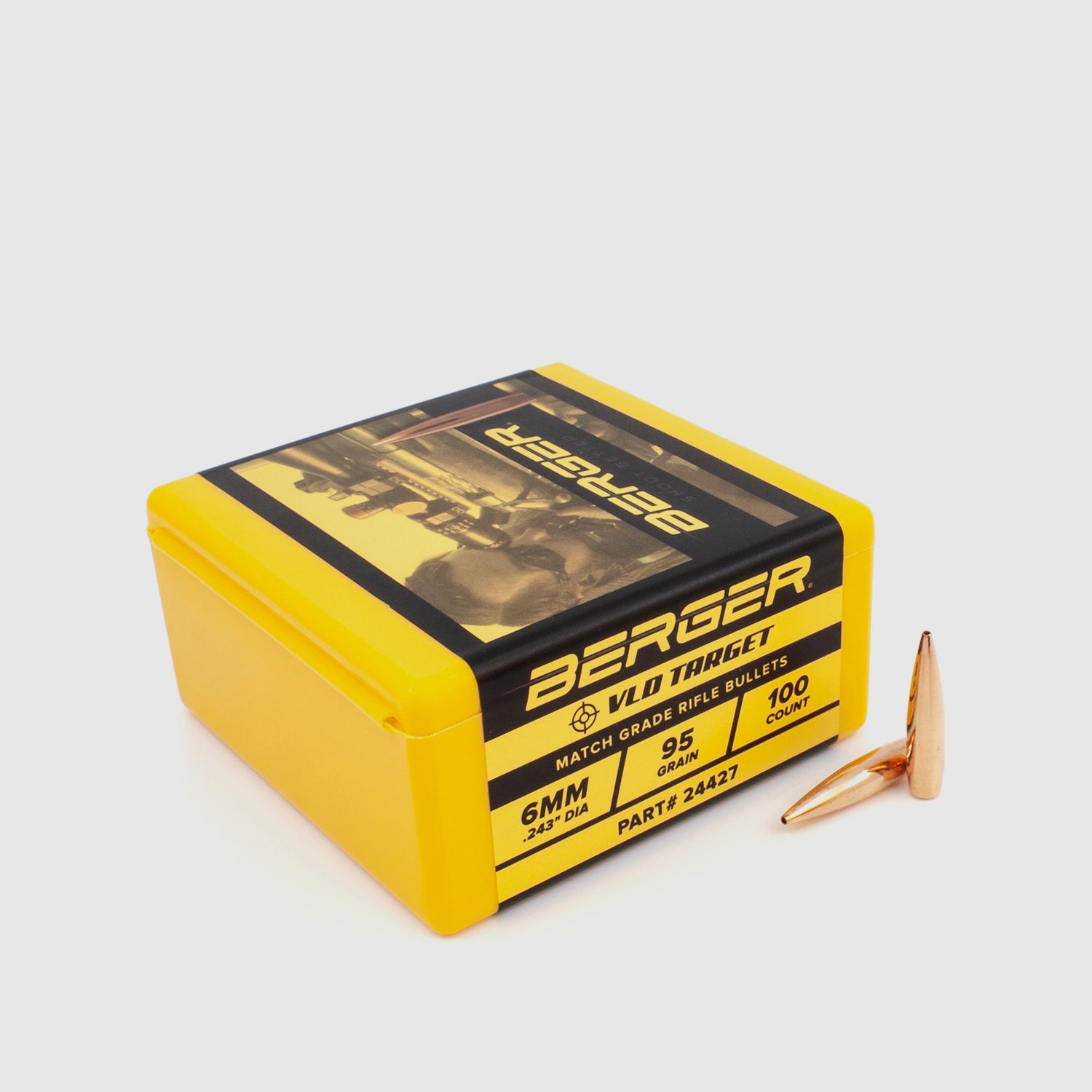 Berger Geschoss 6mm/.243 VLD Target 95GR 100 Stück