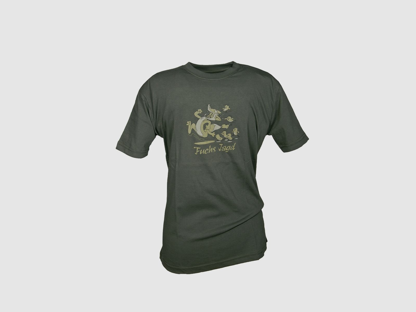 T-shirt enfant Chasse au renard taille 140 olive