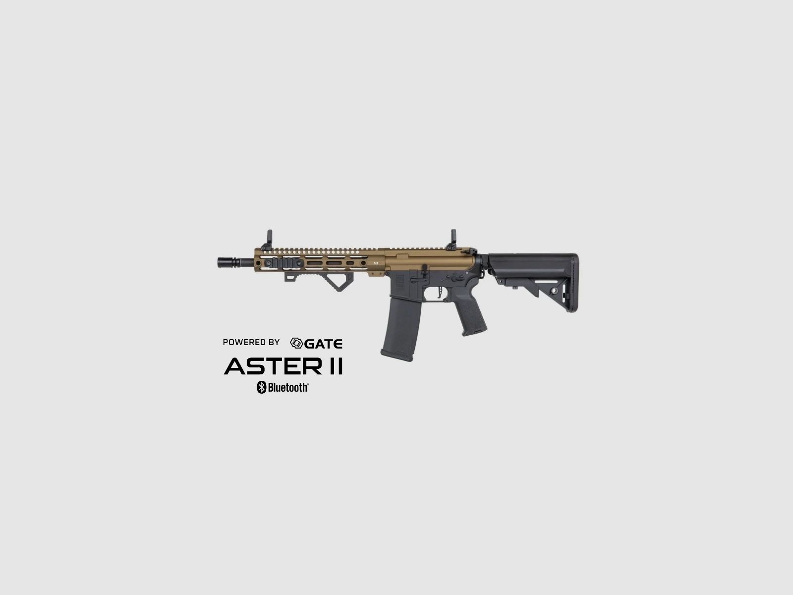 SA M4 Carbine M-LOK (SA-P20 PRIME™ Aster II ETU BLDC™) Rifle Airsoft Libre a partir de 18 años – Chaos Bronze -F-