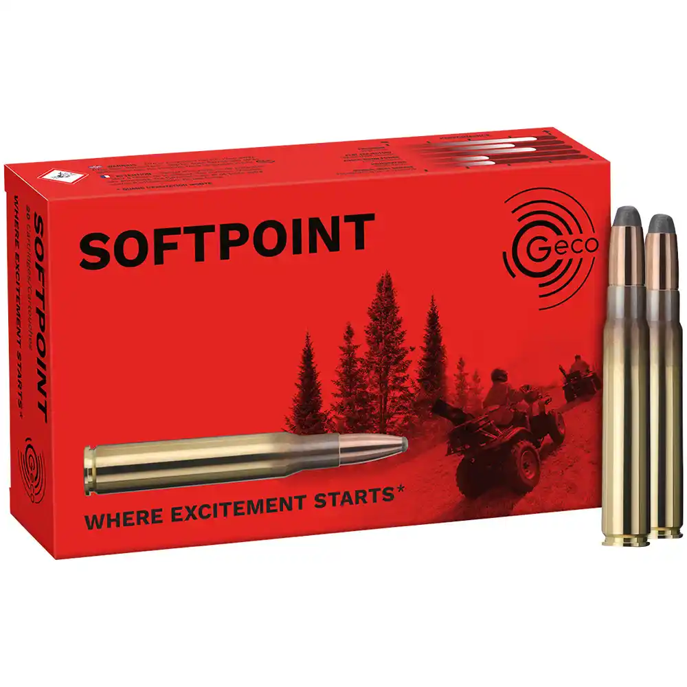 GECO 9.3x62 Softpoint balle demi-blindée 16,5 g/255 grs.