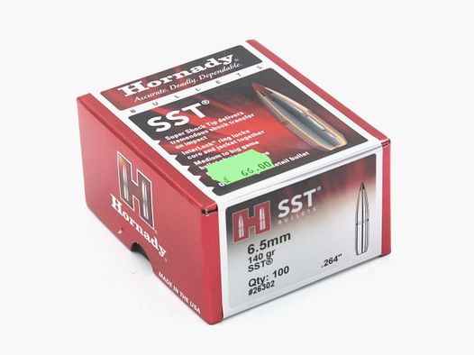 Pociski myśliwskie, Hornady .264 SST, 140gr, 100 szt., 6.5mm Creedmoor