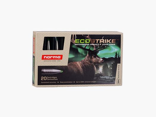 Norma 8X57JS Ecostrike 10,4g/160gr Cartouches de fusil sans plomb