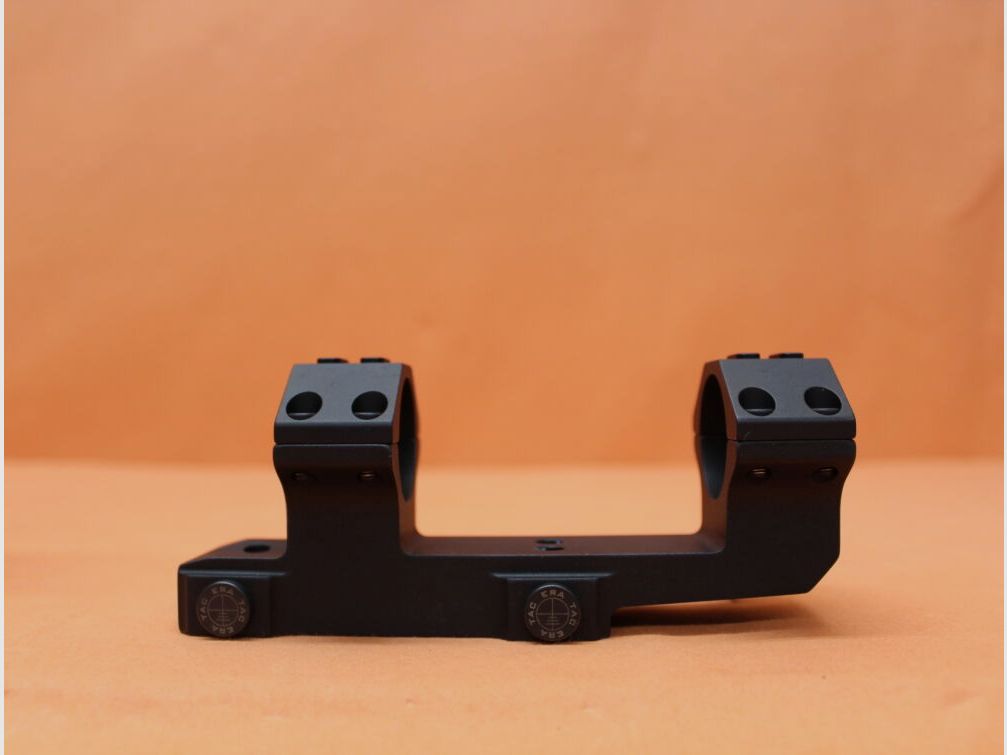 Recknagel Era-Tac QD Block Mount 30mm (T4023-0022) 2" allungato, alluminio nero, altezza=22mm per profilo Picatinny