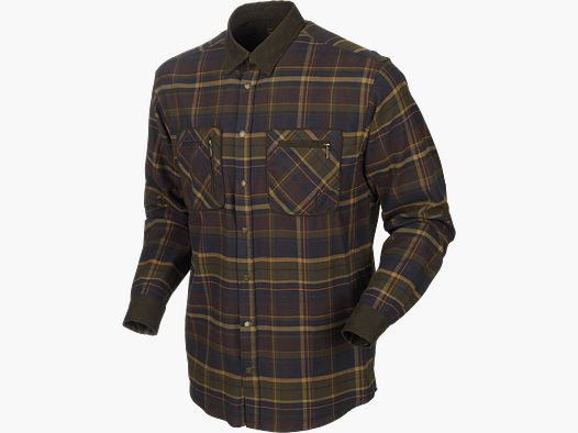 Härkila Hemd Pajala in Mellow Brown Check