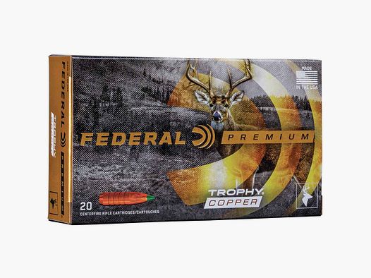 .338 Win. Mag. Trophy Copper sans plomb 225 grs. Munitions Federal