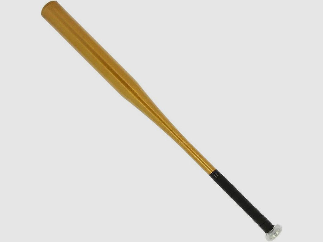 Baseballschläger Gold 76 cm Alu 30 Zoll
