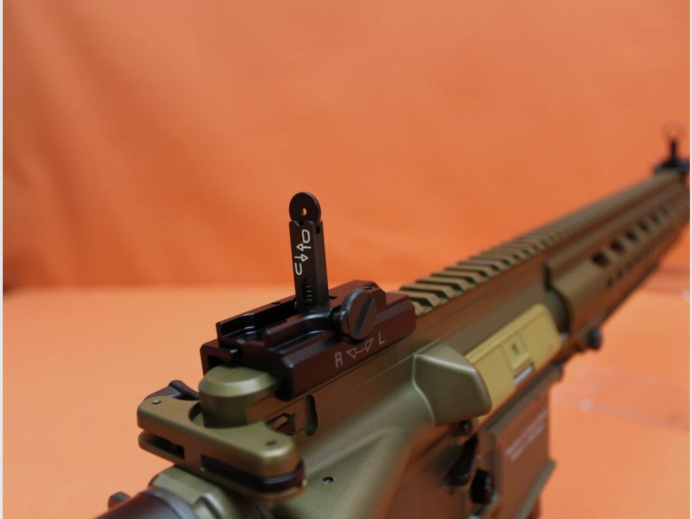 Heckler&Koch Ha.Büchse .223Rem Heckler&Koch/H&K MR223 A3 16,5" Lauf RAL8000 HKey L, Gas-Piston-System AR-15/HK416