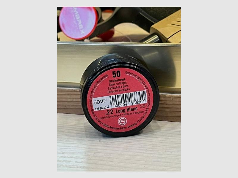 GECO .22 long K. blank cartridges - 50 shots