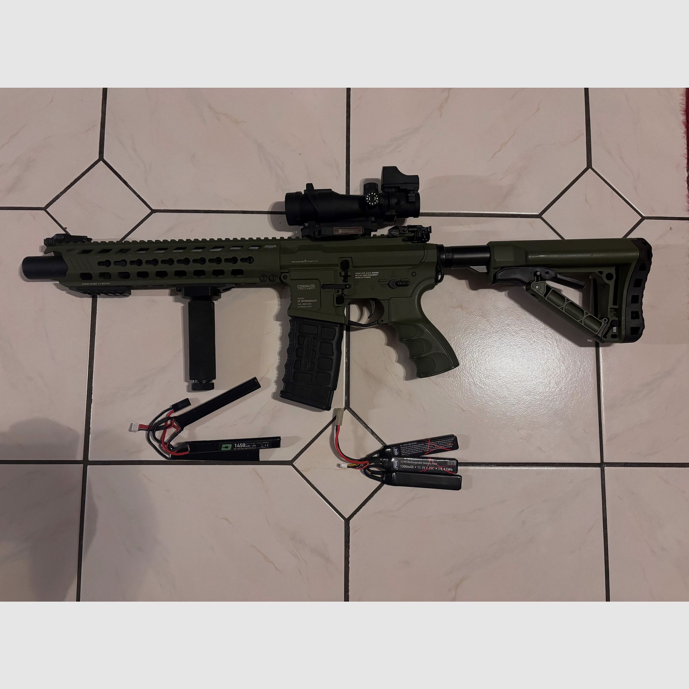 G&G GC16 Predator mit ETU in Hunter Green Airsoft S-AEG  ab 18 mit Zubehör