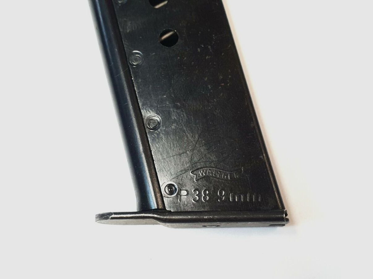 Carl Walther Waffenfabrik Ulm Magazine for Walther P38 Pistol Bundeswehr - 9mm Luger - 8 Rounds