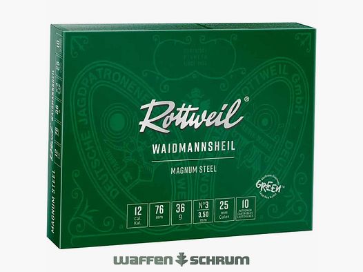 Rottweil Waidmannsheil Magnum Steel 12/76 3,75 mm - 36 g