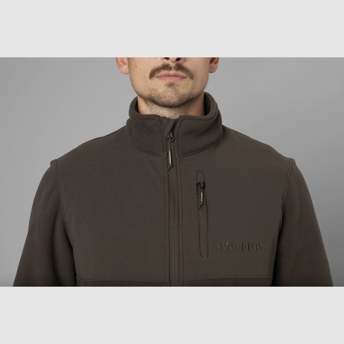 HÄRKILA Fjell Fleecejacke Shadow Braun