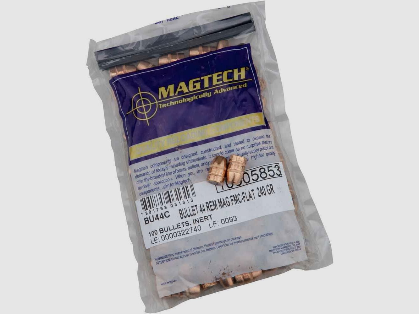 .429 Proiettili Magtech FMJ Piatto VE100