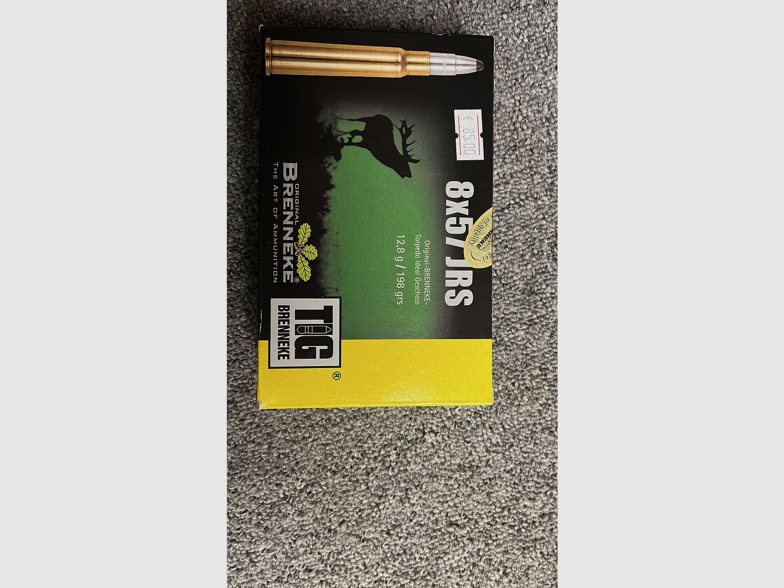 Munition Brenneke Torpedo Ideal Geschoss  8x57 IRS 19x20stk 