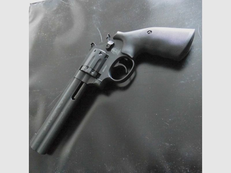 Co2 Revolver Wesson Smith 6 Zoll brüniert 4,5 mm Diabolo
