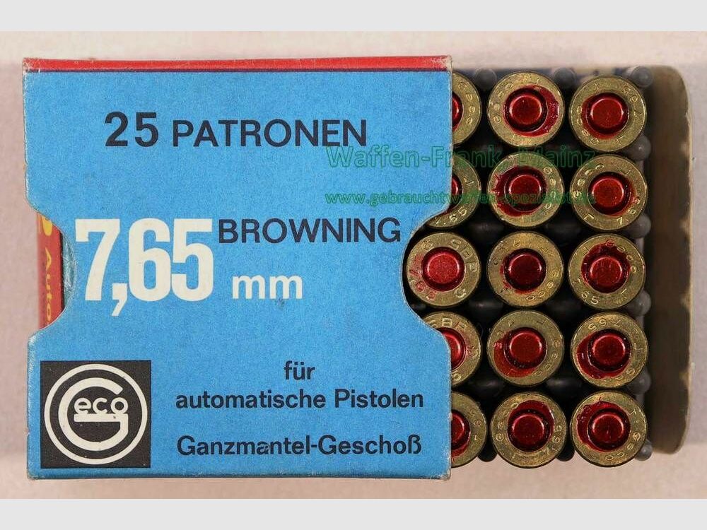 Geco - Fürth Pistolenpatronen 7,65 mm/.32 ACP