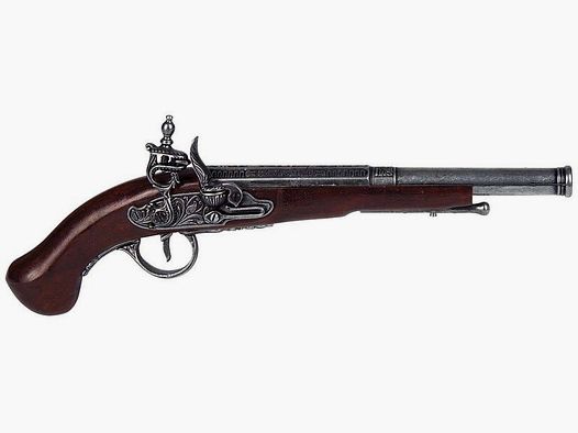 Pistolet décoratif à main historique en bois