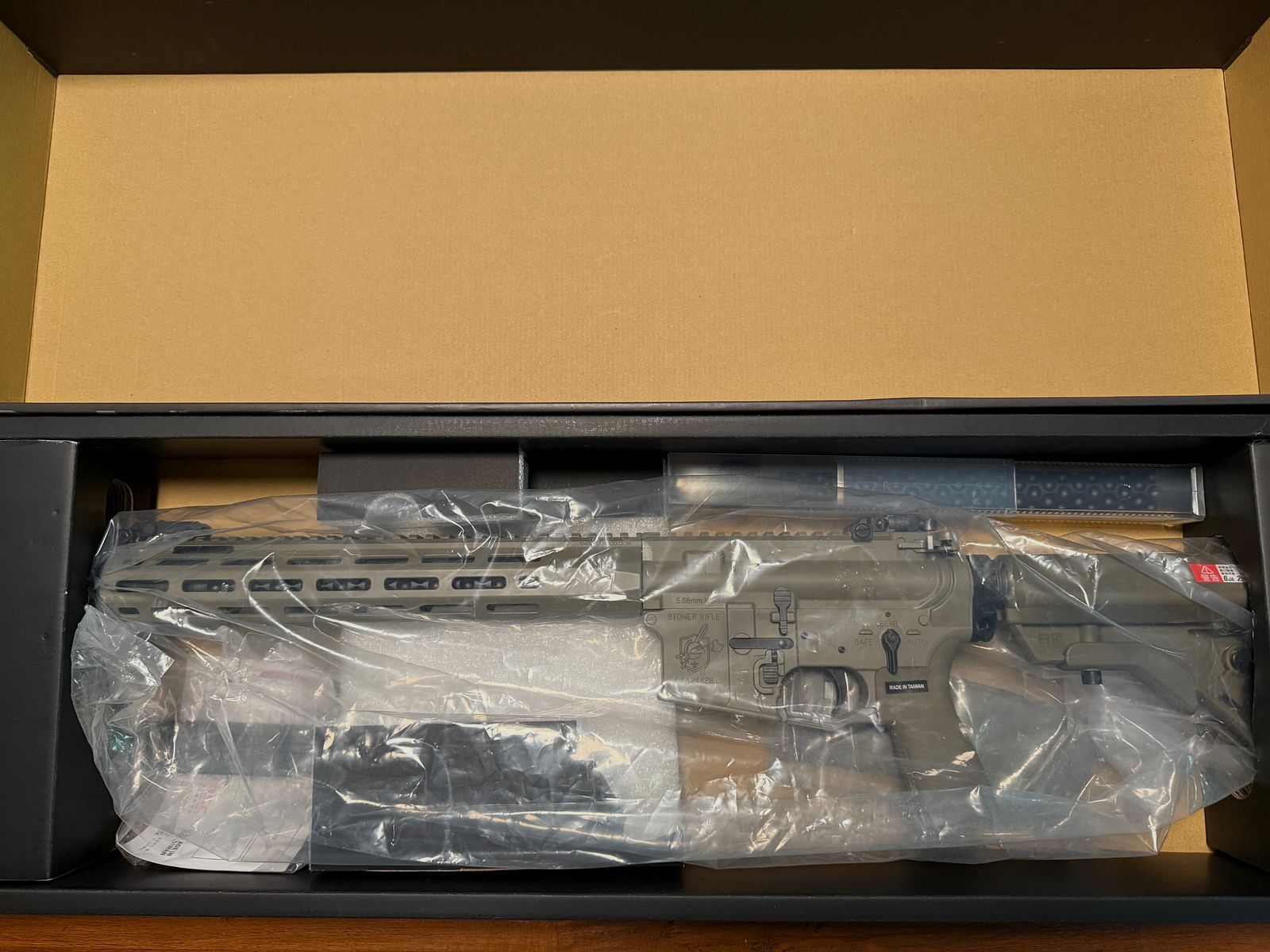 VFC L403A1 KS-1 | steel barrel | DaveCustomAirsoft KAC QD Silencer (Acetech Tracer)