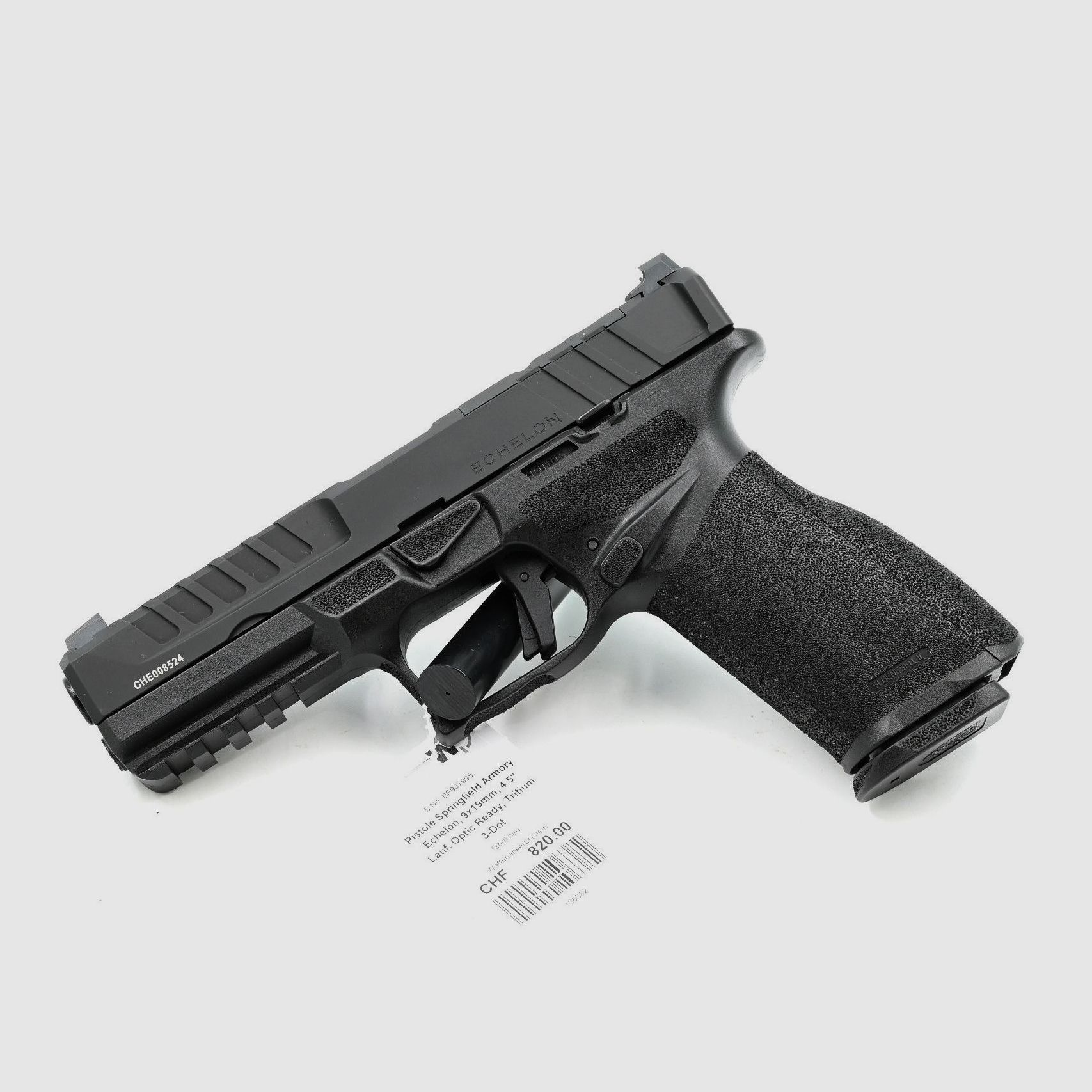 Pistole Springfield Armory Echelon F, Black, 9×19, 4.5″ Lauf, Optic Ready, 3-Dot Tritium, Bild 1 von 2