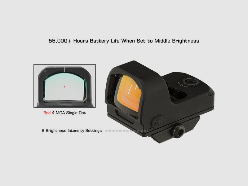 UTG (Leapers) Mini Reflex Dot 4 MOA - RDM20 - Grün