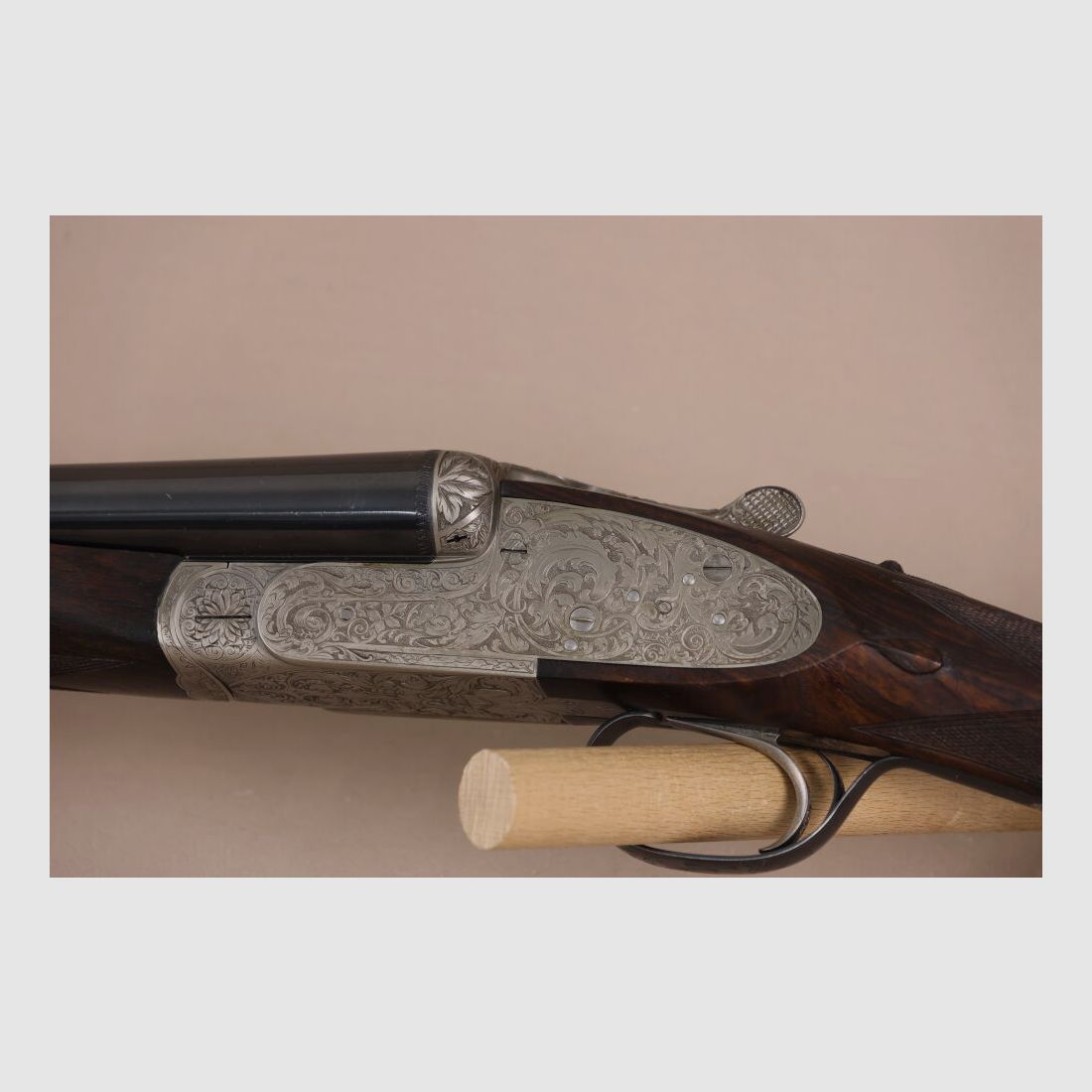 Armas Garbi side lock over and under shotgun // TOP wood / engraving / single trigger!