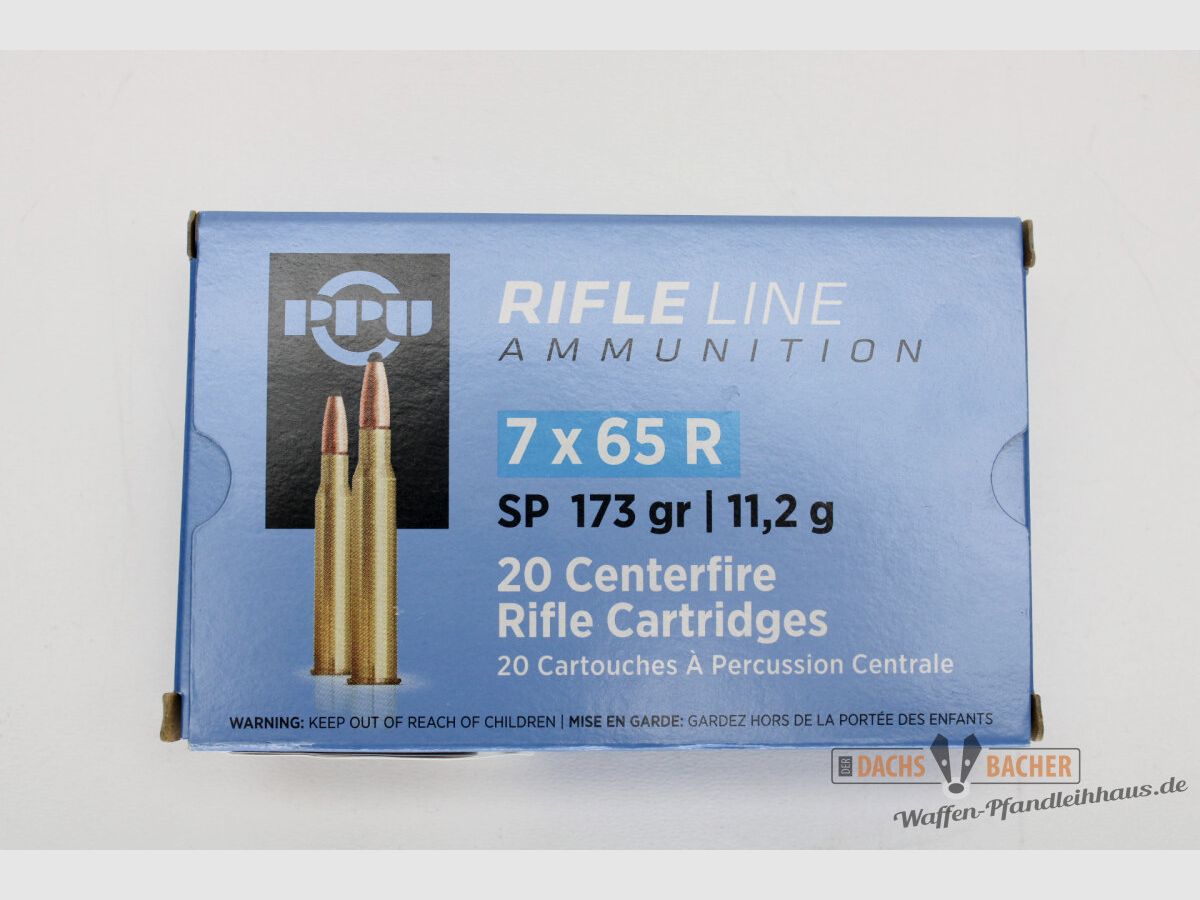 PPU Privi Partizan 7x65 R 11,2g/173gr SP Teilmantel 20 Schuß
