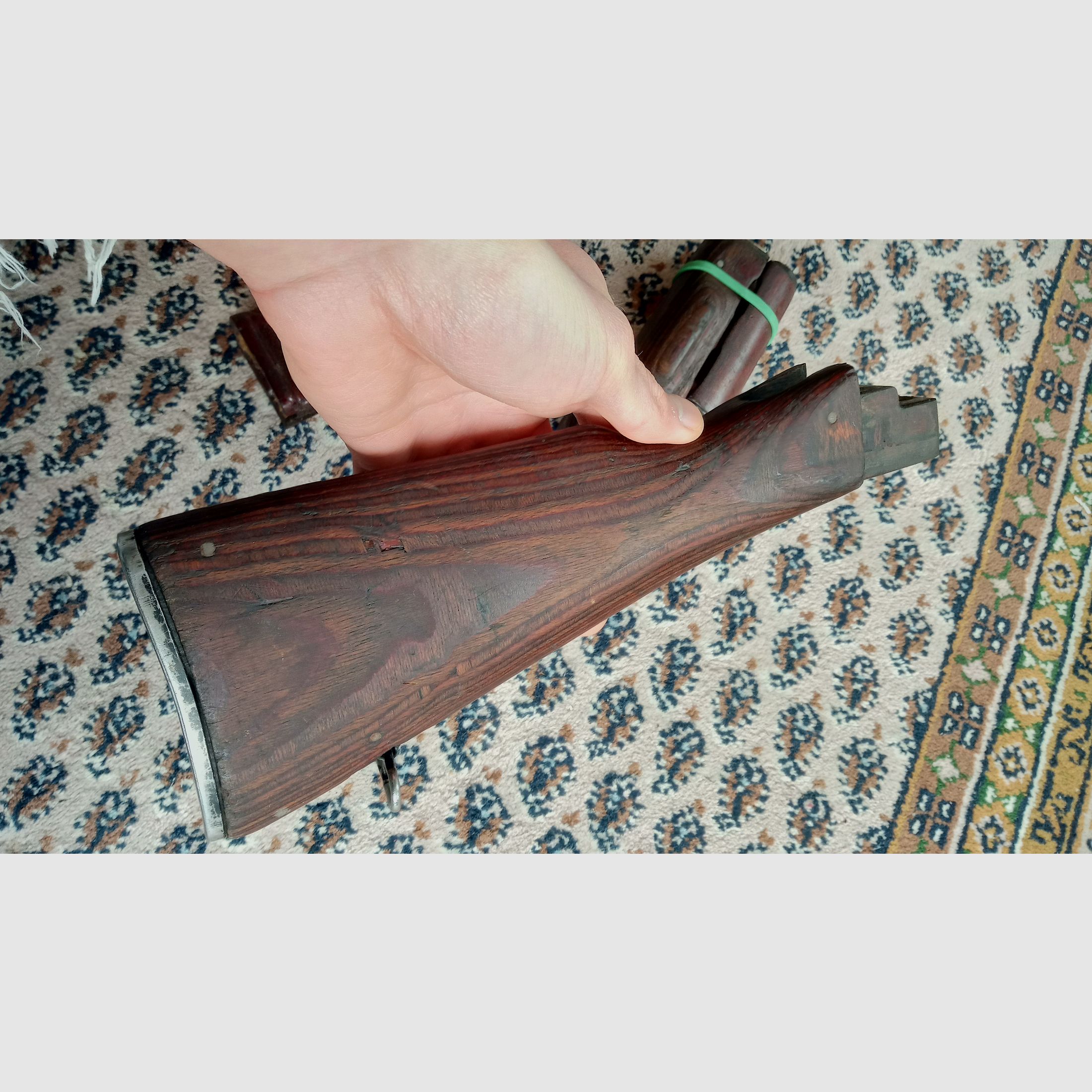 Komplettes Holz Laminat Festschaft Set inkl. Bakelit Griff, Schaft und Handschutz /  AKM und AK74