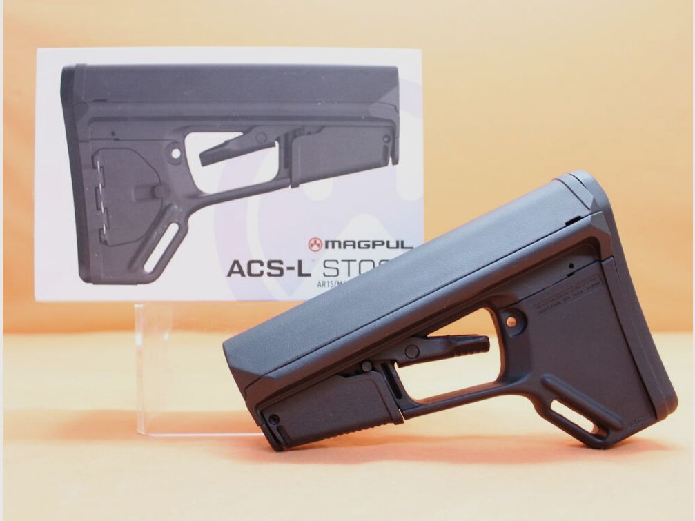 Magpul AR-15: Buttstock Magpul ACS-L (MAG378-BLK) MILSPEC Carbine Stock Polymer Black/ Schubschaft schwarz