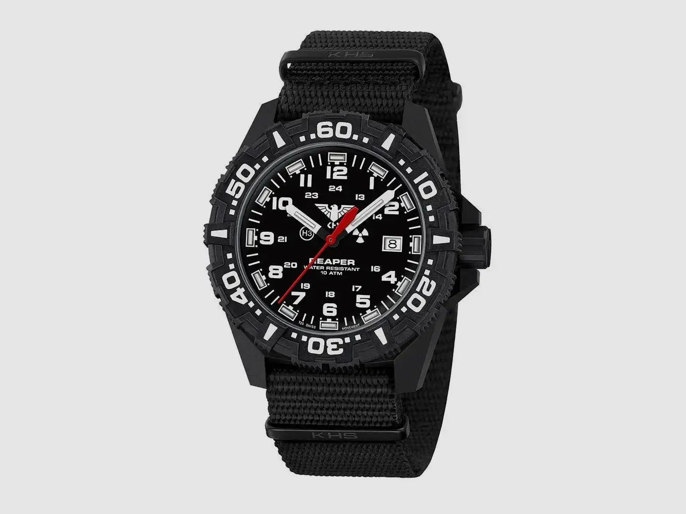 KHS KHS Orologio Reaper MK II Field Cinturino NATO - Nero