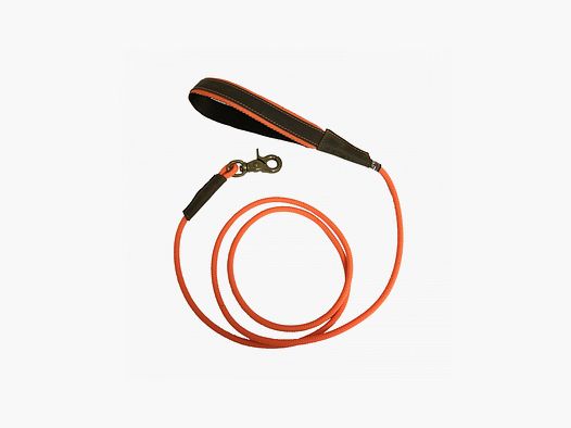 DOG LEASH IN NYLON/LEATHER ORANGE R2198